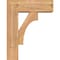 Ekena Millwork Westlake Block Smooth Bracket w/ Offset Brace, Western Red Cedar, 5 1/2"W x 14"D x 18"H BKT0604X14X18WTL05SWR - alternate 2